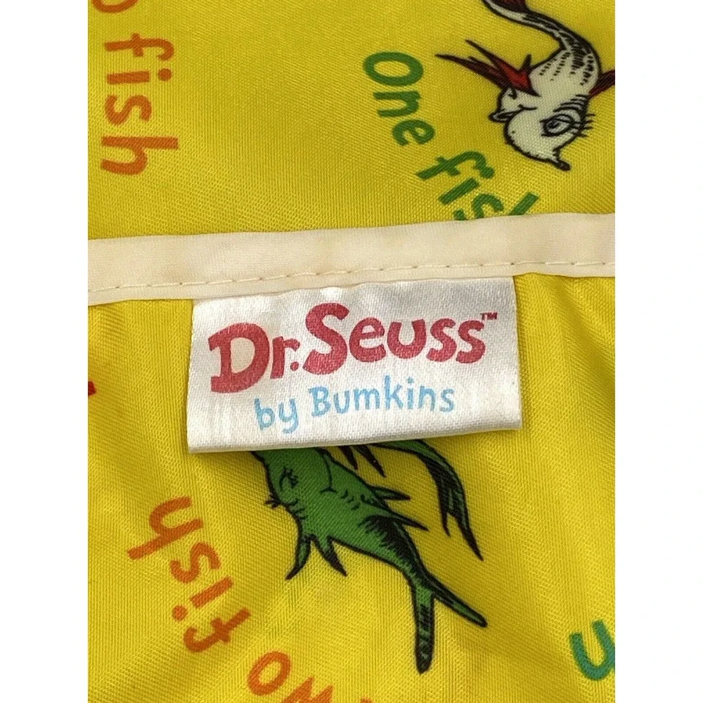 Yellow Dr Suess Bib BUMPKINS‎ Vinyl 1 Fish 2 Fish